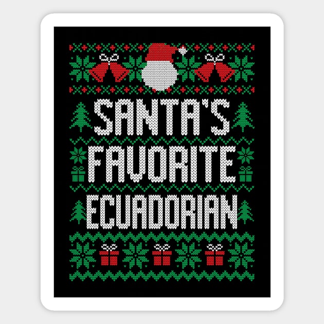 Santa's Favorite Ecuadorian Magnet by Saulene